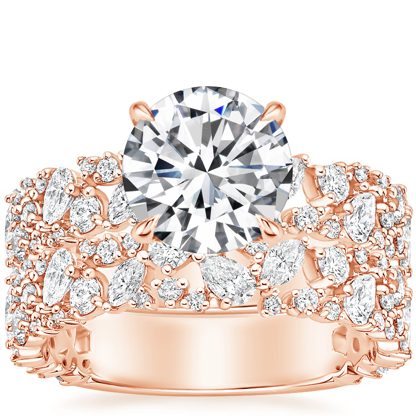 Brilliant earth rose gold band best sale